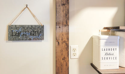 Laundry Room Rustic Tin Wall Art