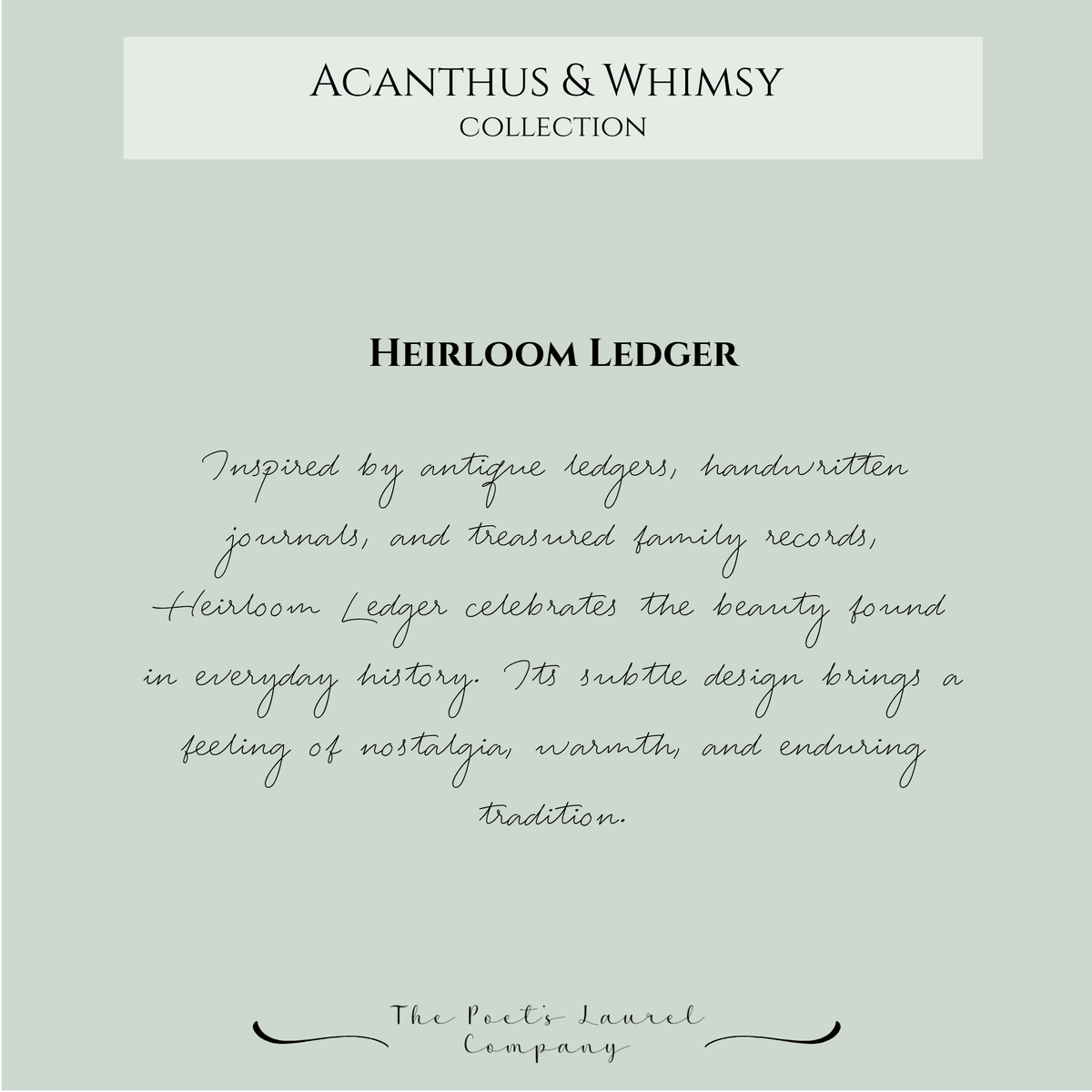 Heirloom Ledger