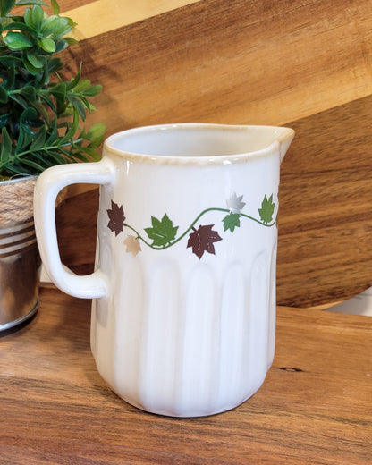 Hand-decorated Ceramic Pitcher/Creamer/Flower Vase